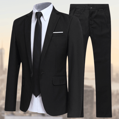 Eleganter und bequemer Anzug für Herren – Slim Fit, atmungsaktiv, ideal fürs Büro