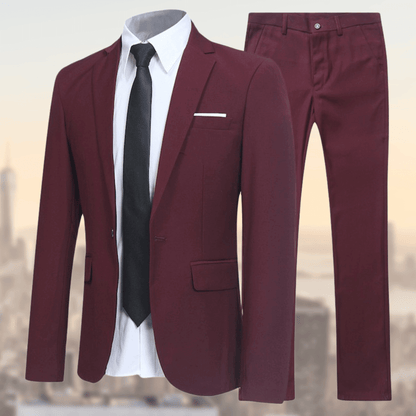 Eleganter und bequemer Anzug für Herren – Slim Fit, atmungsaktiv, ideal fürs Büro