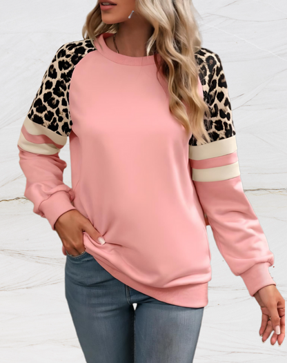 Elonysa - Oversize Pullover mit Leopardenmuster