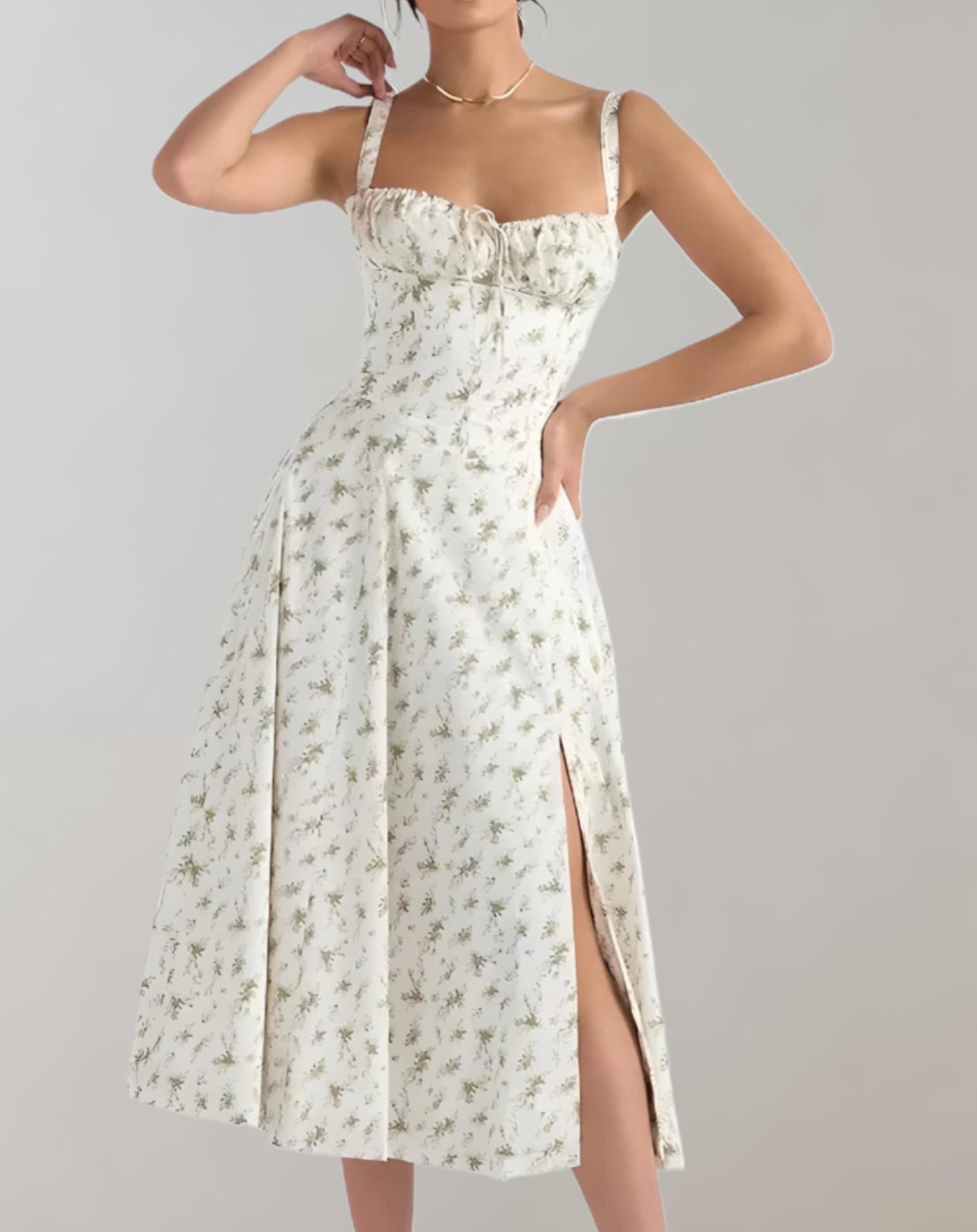 Damen Sommerkleid mit V-Ausschnitt - Leicht und Elegant