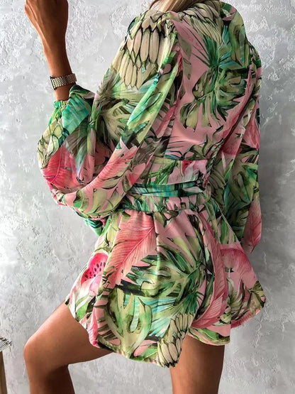 Boho Playsuit für Damen – Sommer Jumpsuit mit Spitze