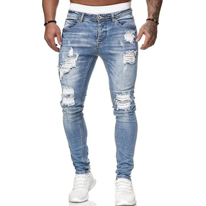 Modische street-jeans für herren