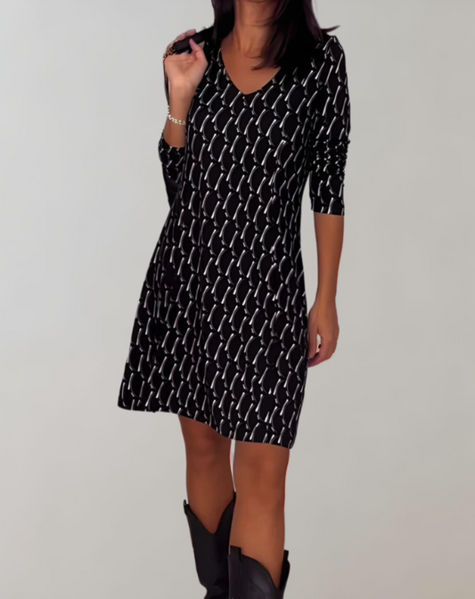 Damen Sommerkleid aus Leichtem Stoff mit Floralem Print