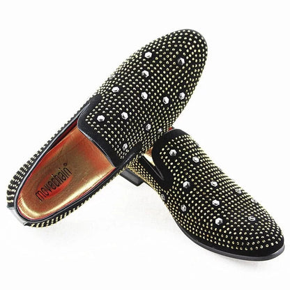 Herren Slipper - Verziert mit Nieten - Elegantes Design - Rutschfeste Sohle