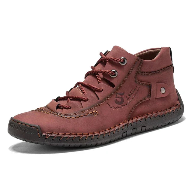 Herren High-Top Freizeitschuhe – Bequeme Passform – Rutschfeste Gummisohle – Schnürung