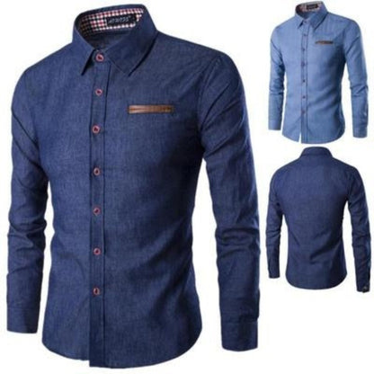 Herren Denim Hemd | Freizeitkleidung aus Baumwolle