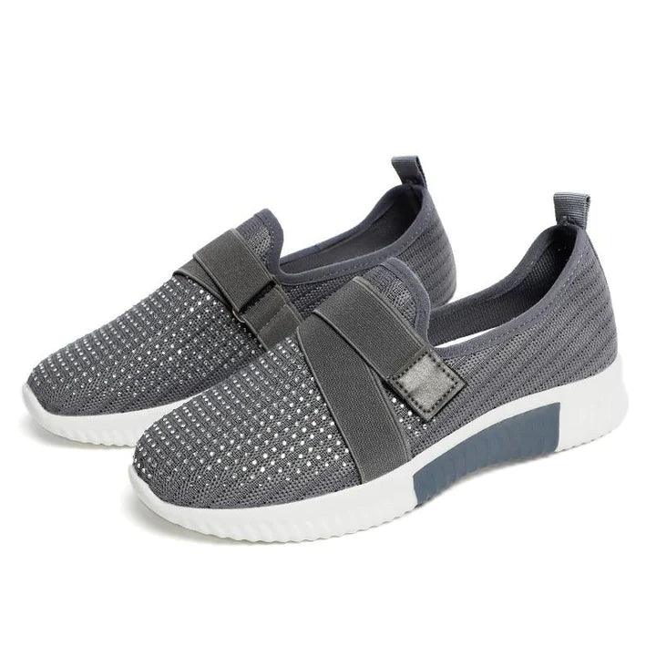 Slip-On Damen-Sneaker mit Klettverschluss – Bequeme Freizeitschuhe