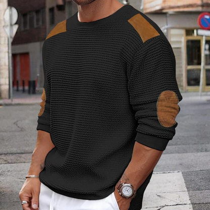 Walter - Stilvoller Patchwork Herren Pullover für jeden Anlass