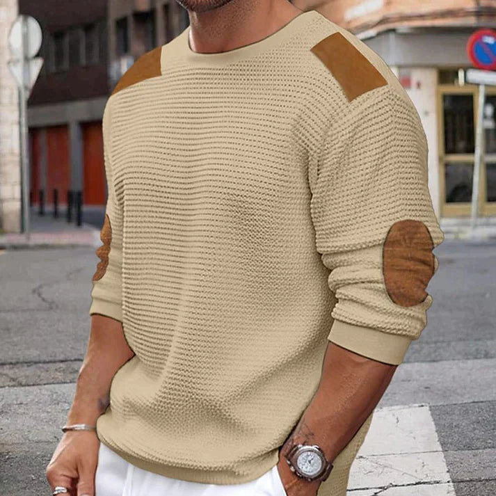 Walter - Stilvoller Patchwork Herren Pullover für jeden Anlass