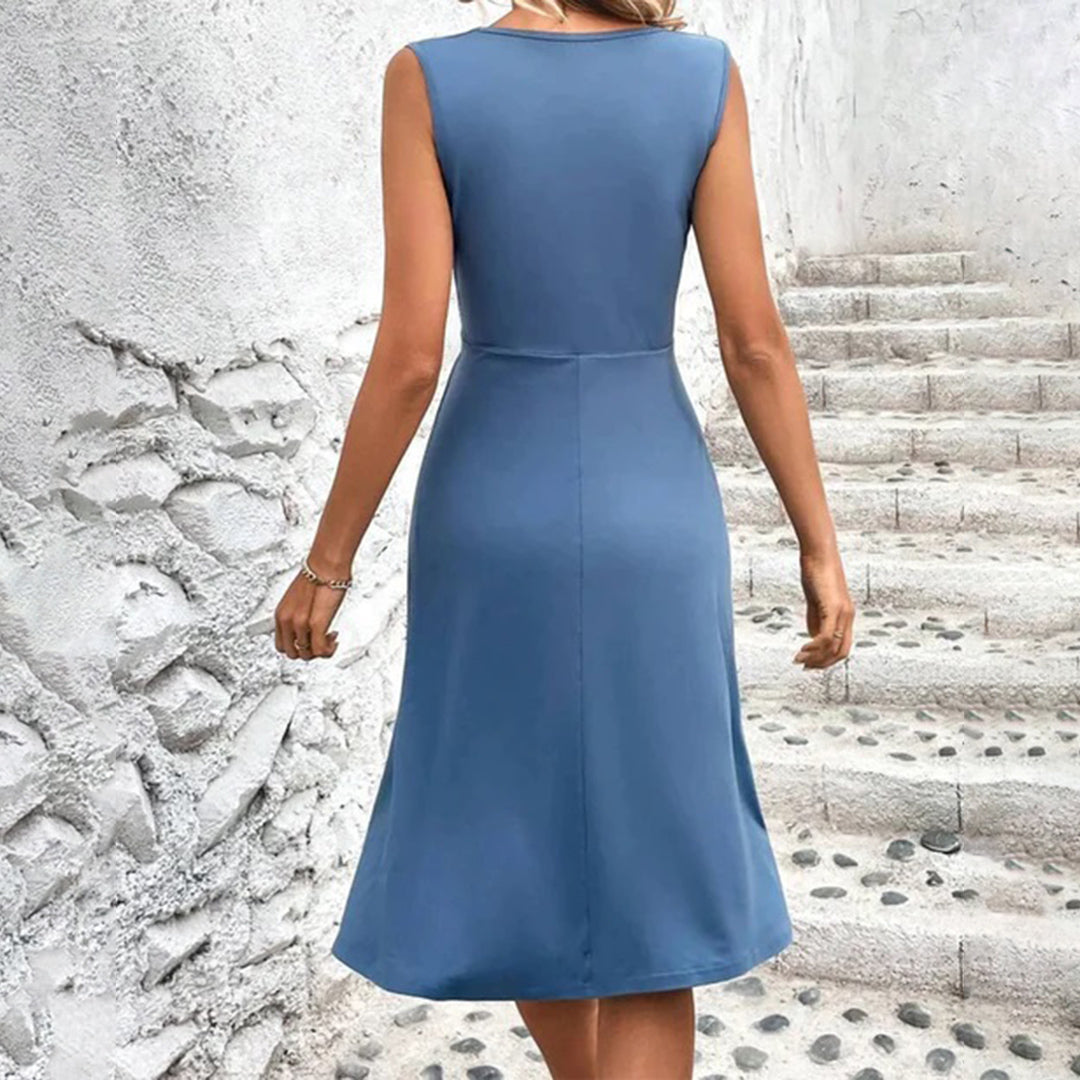 Elegantes Sommerkleid aus Baumwolle – Atmungsaktiv & Zeitlos