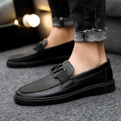 Herren Loafer – Echtleder – Klassisches Slip-On Design – Robuste Sohle für Komfort