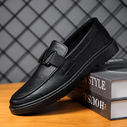 Herren Loafer – Echtleder – Klassisches Slip-On Design – Robuste Sohle für Komfort