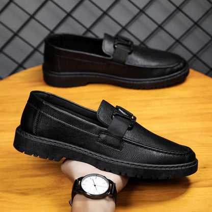 Herren Loafer – Echtleder – Klassisches Slip-On Design – Robuste Sohle für Komfort