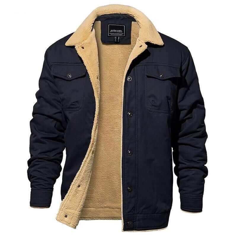 Lässige winterjacke für herren