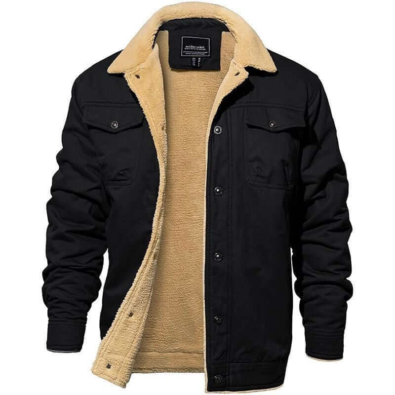 Lässige winterjacke für herren