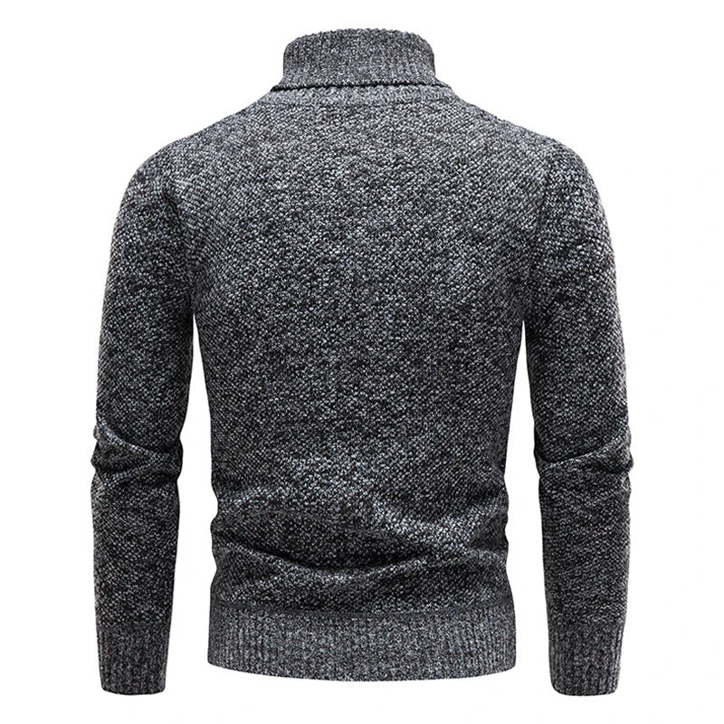 Herren Rollkragenpullover – Strick – Taillierte Passform – Weiches & Warmes Material