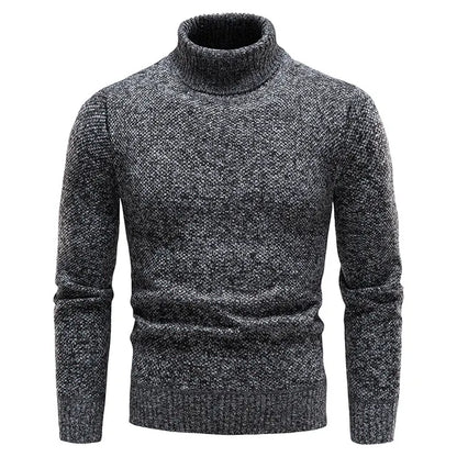 Herren Rollkragenpullover – Strick – Taillierte Passform – Weiches & Warmes Material