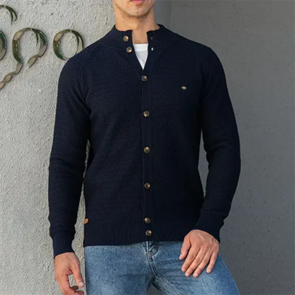 Strickjacke im slim fit für herren