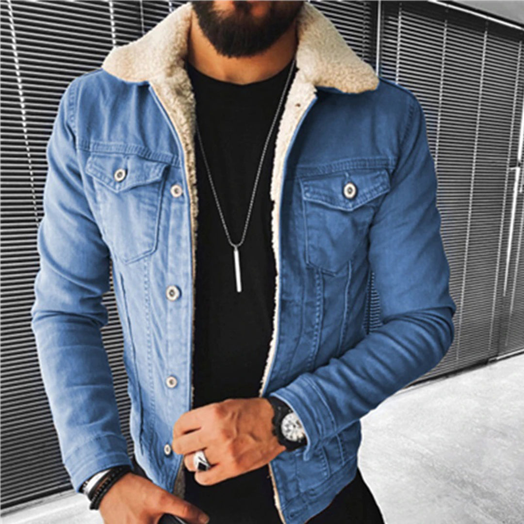 Verny – Denim-Cashmere Jacke mit schlanker Passform