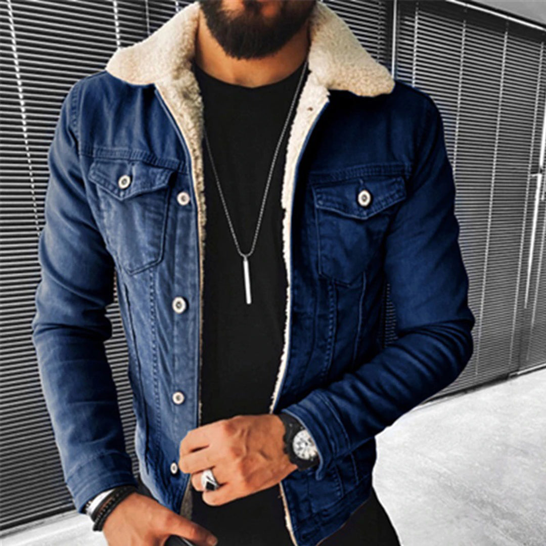 Verny – Denim-Cashmere Jacke mit schlanker Passform