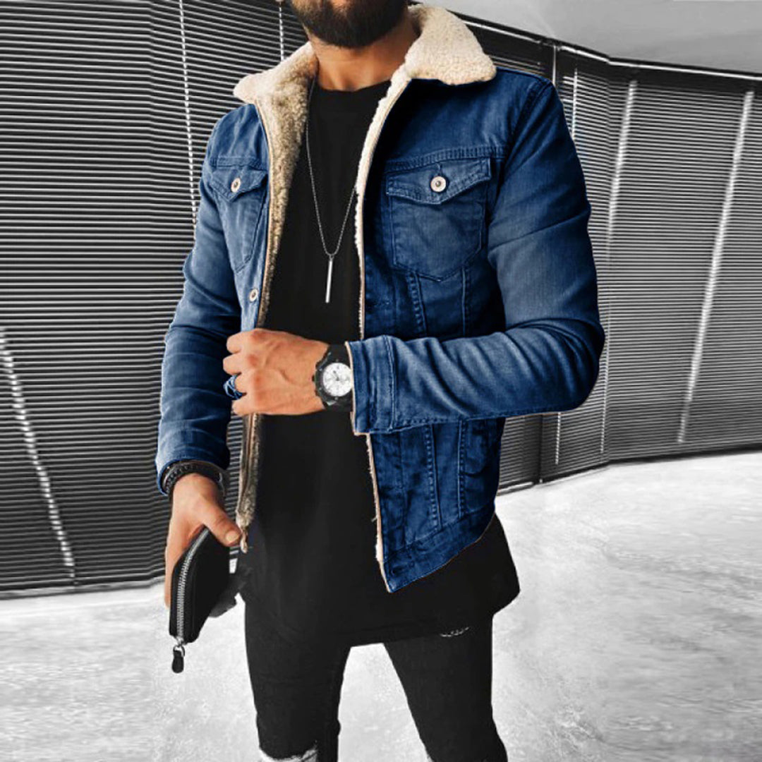 Verny – Denim-Cashmere Jacke mit schlanker Passform