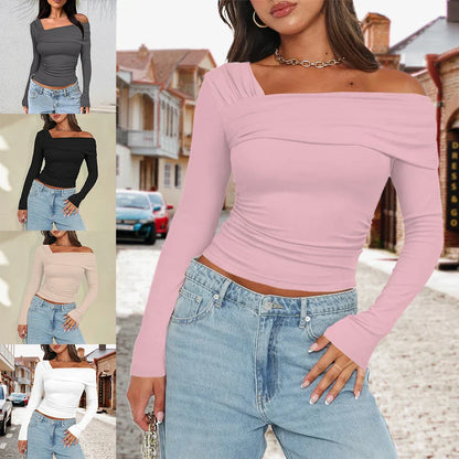 Damen Off-Shoulder Top aus Polyester für eleganten Look