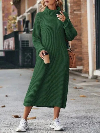 Weiche Strickpullover-Kleid für Damen - Freizeitmode