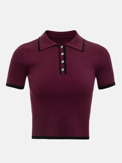 Herren Strick-Poloshirt – Bequemes & Stilvolles Kurzarmshirt