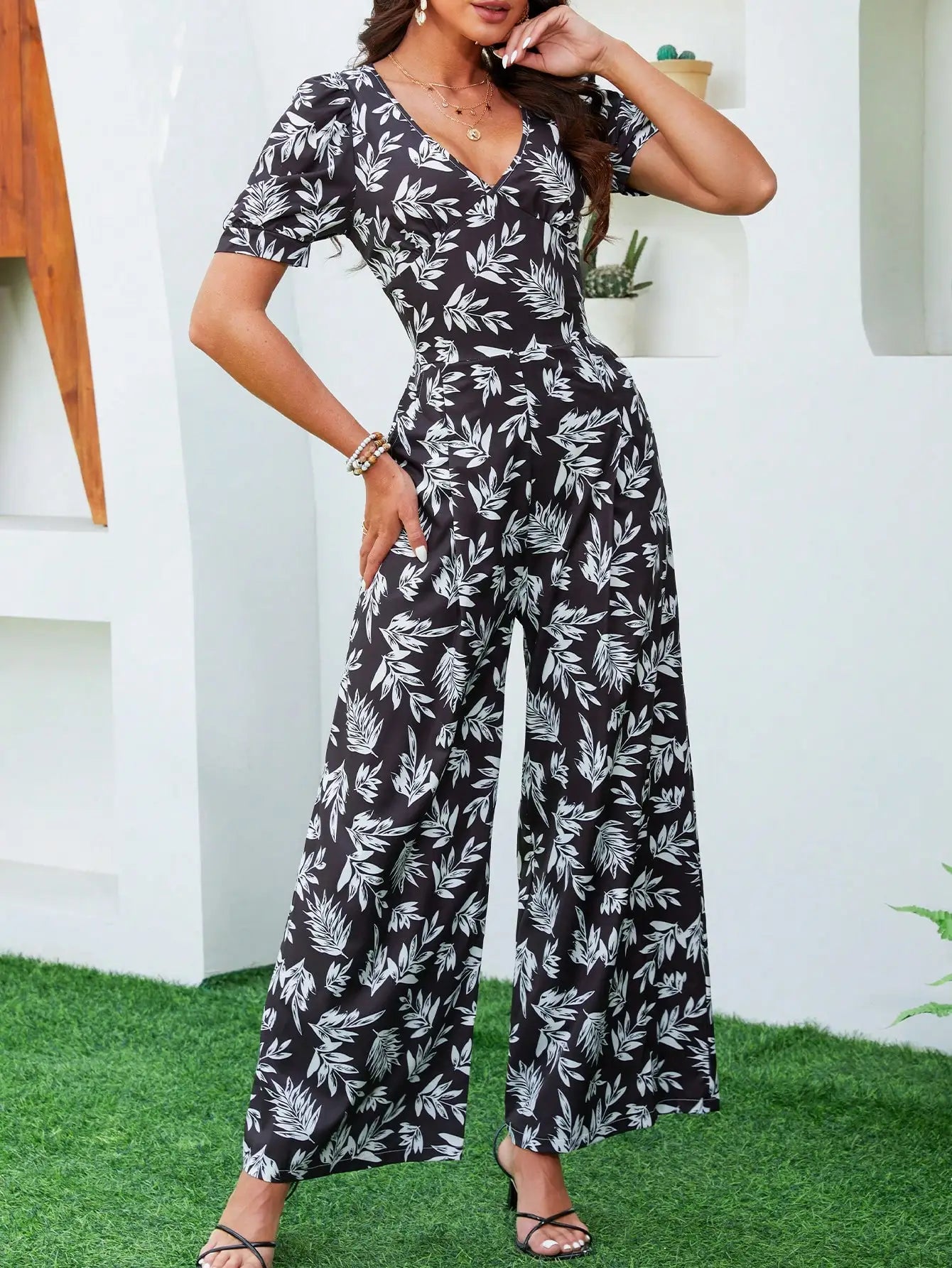 Fiora Elegante Jumpsuit mit Hoher Taille für Damen