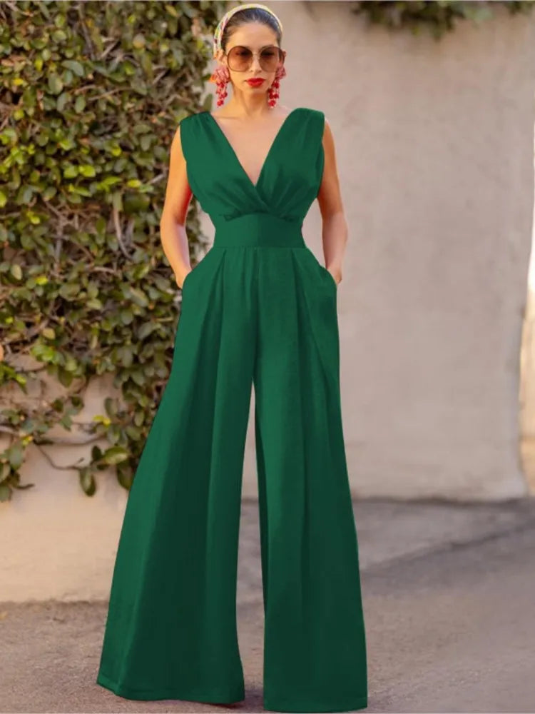 Viva Damen Jumpsuit – Elegante Freizeitkleidung aus Polyester