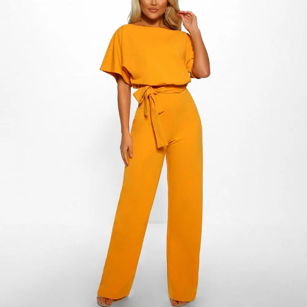 Eleganter Slim Fit Jumpsuit mit Gürteldetail