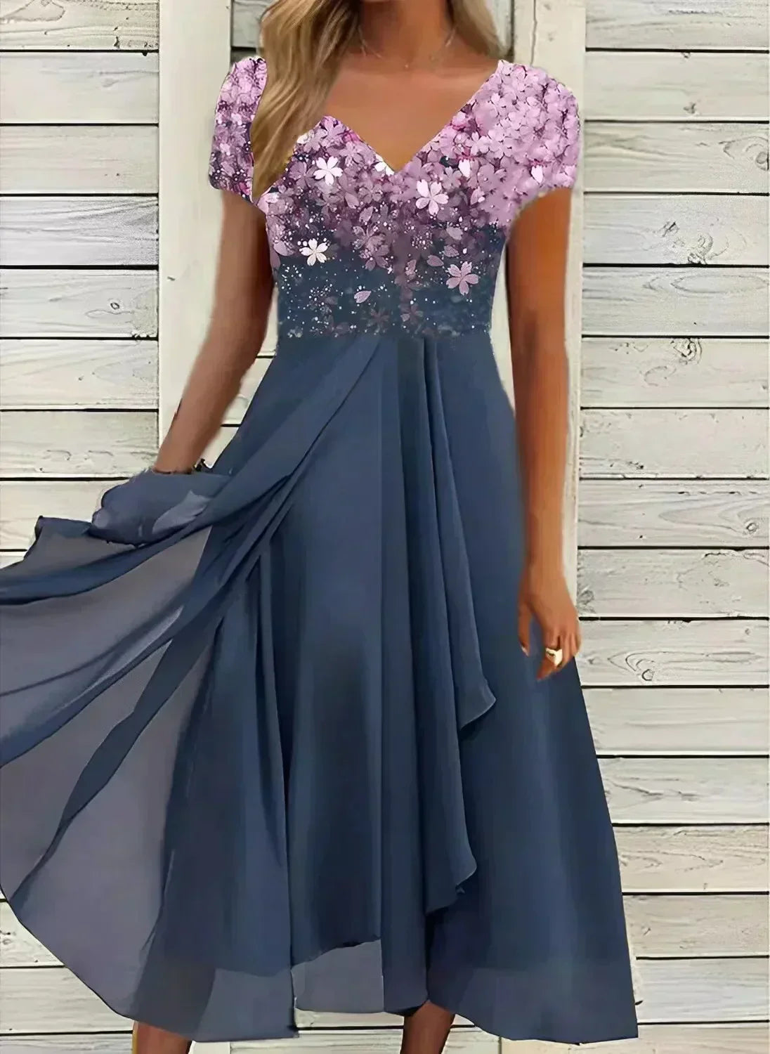 Elegante Chiffon Kleid für Damen - Festliche Anlässe