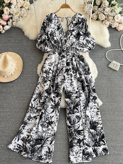 Sonnenmode Damen Jumpsuit aus Baumwolle – Freizeitkleidung Sommer