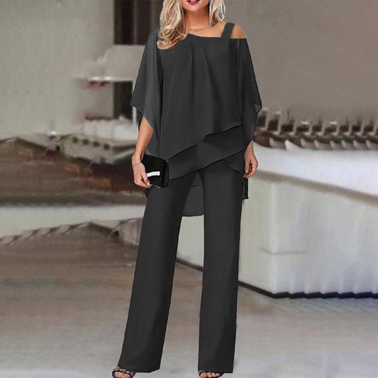 Eleganter Damen Jumpsuit mit Cold-Shoulder Design