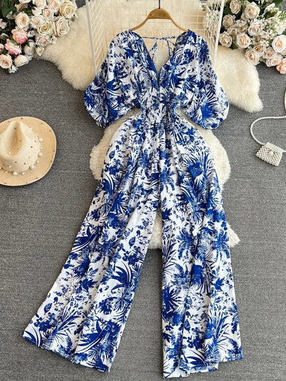 Sonnenmode Damen Jumpsuit aus Baumwolle – Freizeitkleidung Sommer