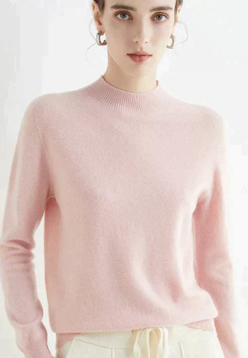 Damen Pullover – Weiche Wolle – Klassischer Rundhals – Lange Ärmel – Zeitlos Elegant