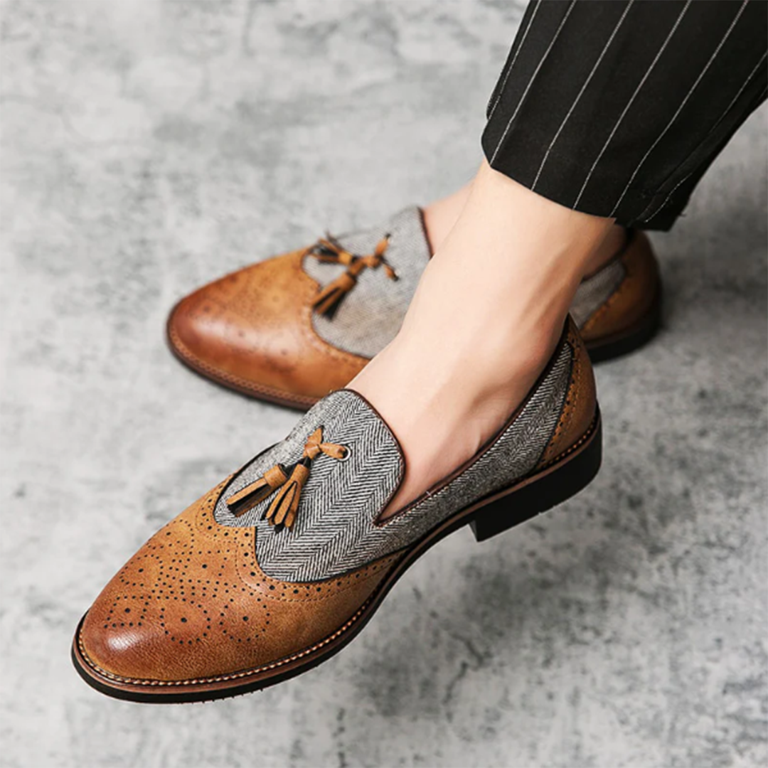 Herren Loafers Aus Leder - Elegante Slipper Für Männer