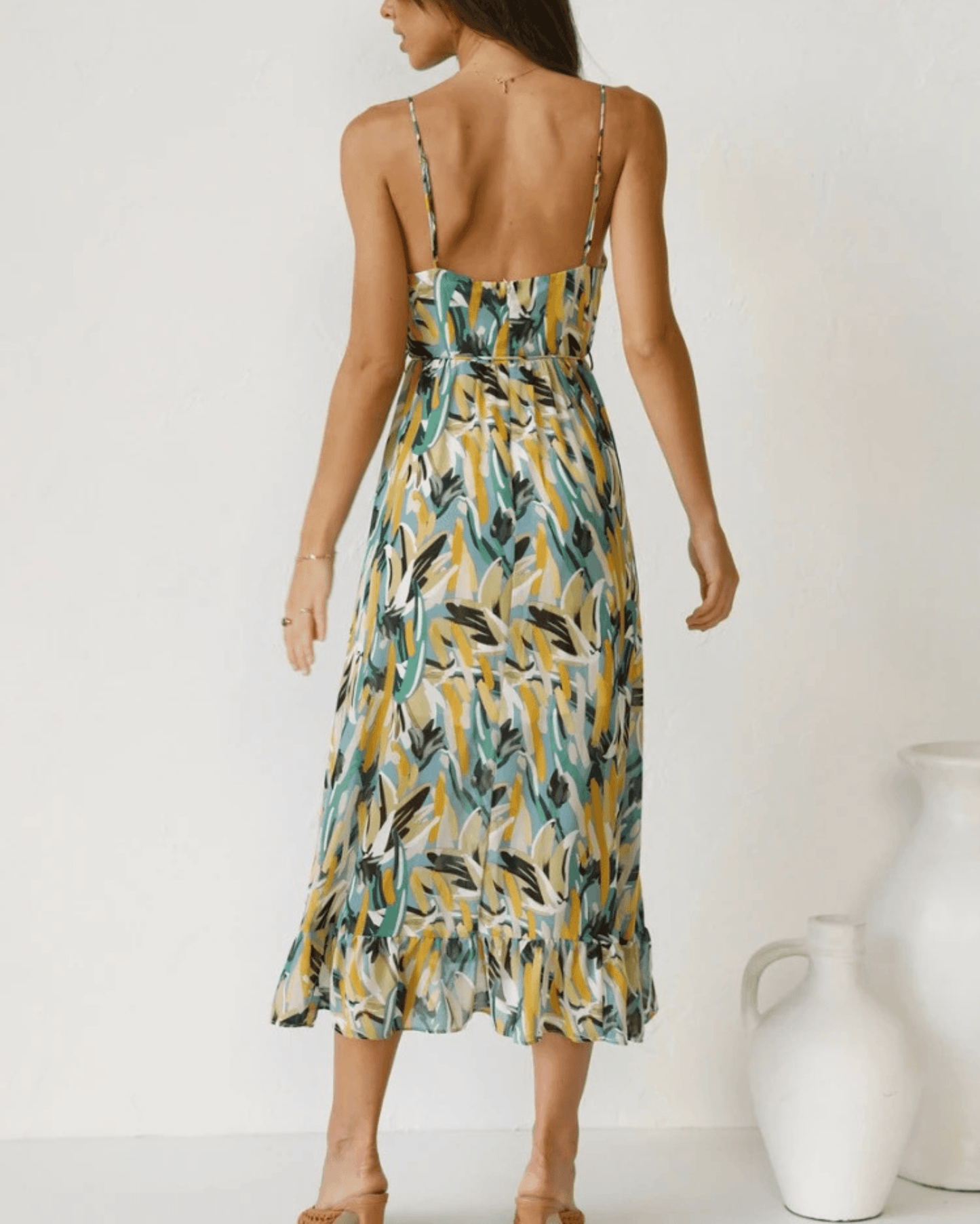 Kleurrige Midi-Jurk für Damen – Leichtes Sommerkleid