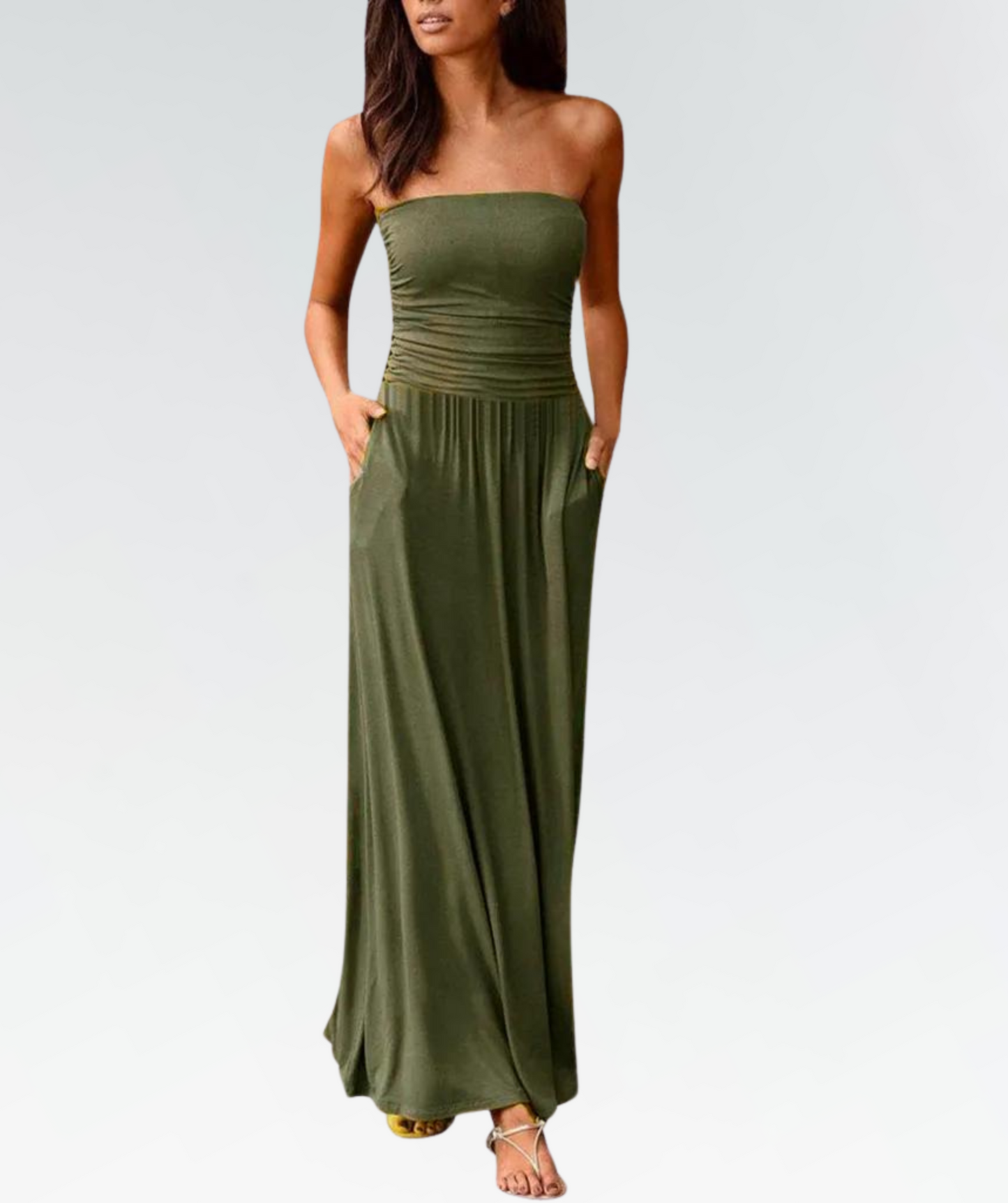 Maxi Sommerkleid für Damen aus Leichter Baumwolle