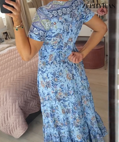 Sommerkleid für Damen mit Blumenmuster