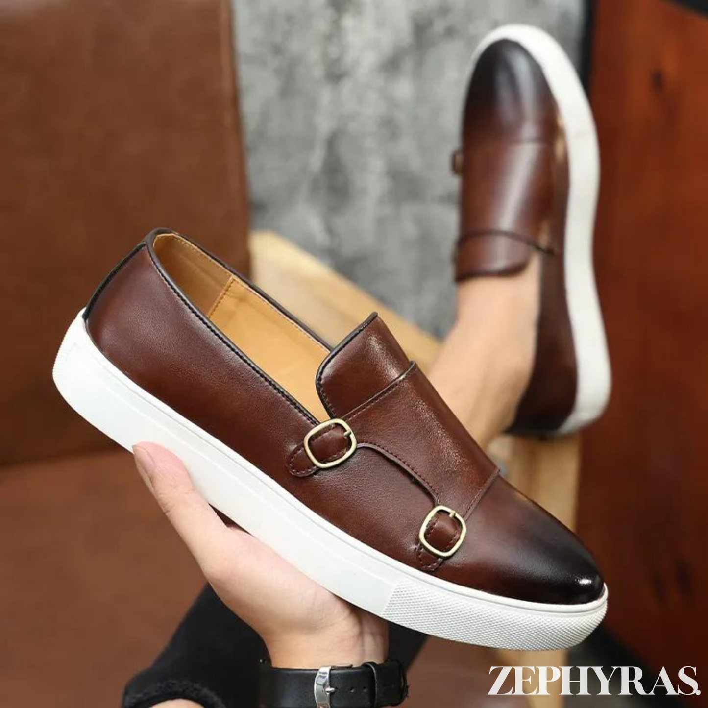 Herren Loafers Leder Elegantes Design