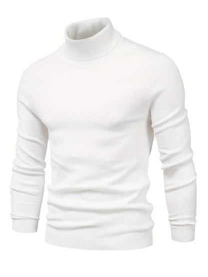 Herren Rollkragenpullover – Weiche Strickqualität – Regular Fit – Langarm Klassisch Elegant