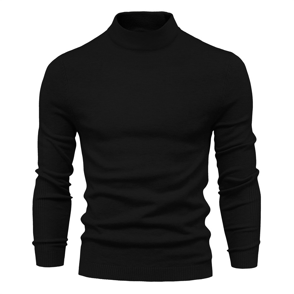 Herren Rollkragenpullover – Weiche Strickqualität – Regular Fit – Langarm Klassisch Elegant