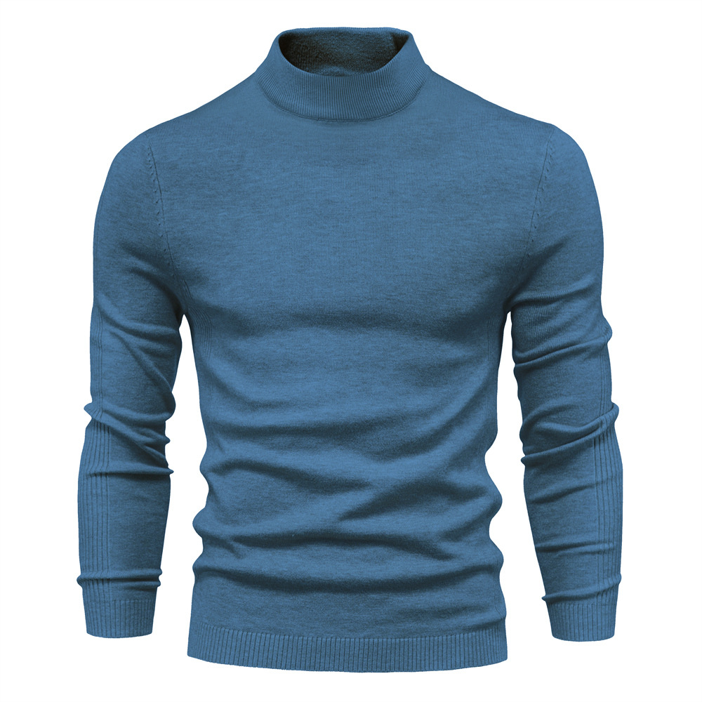 Herren Rollkragenpullover – Weiche Strickqualität – Regular Fit – Langarm Klassisch Elegant