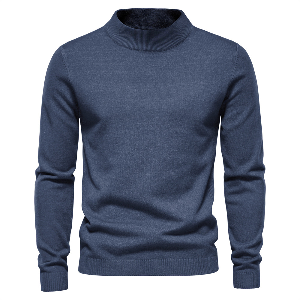 Herren Rollkragenpullover – Weiche Strickqualität – Regular Fit – Langarm Klassisch Elegant