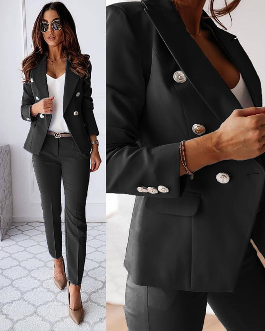 Eleganter Damen-Hosenanzug mit Blazer & Hose - All-Season, Chic & Komfortabel