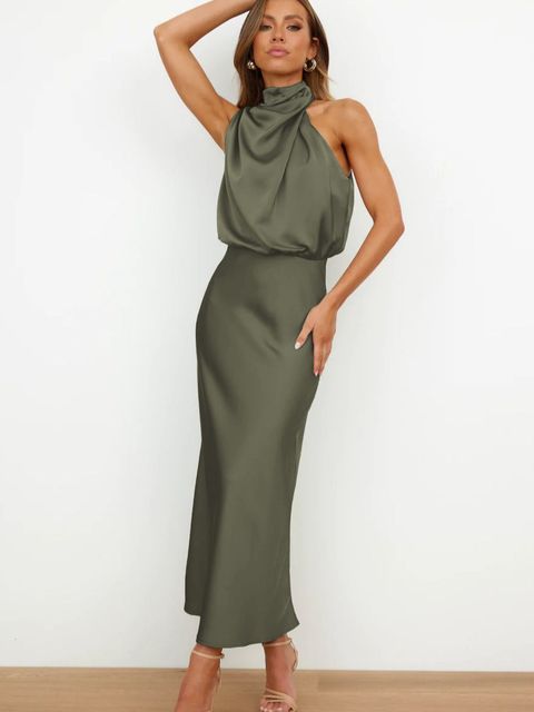 Elegante Damen Cocktailkleid aus Satin