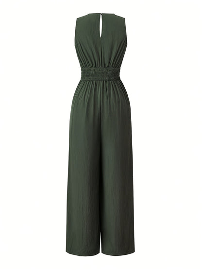 Eleganter jumpsuit für damen mit gürtel