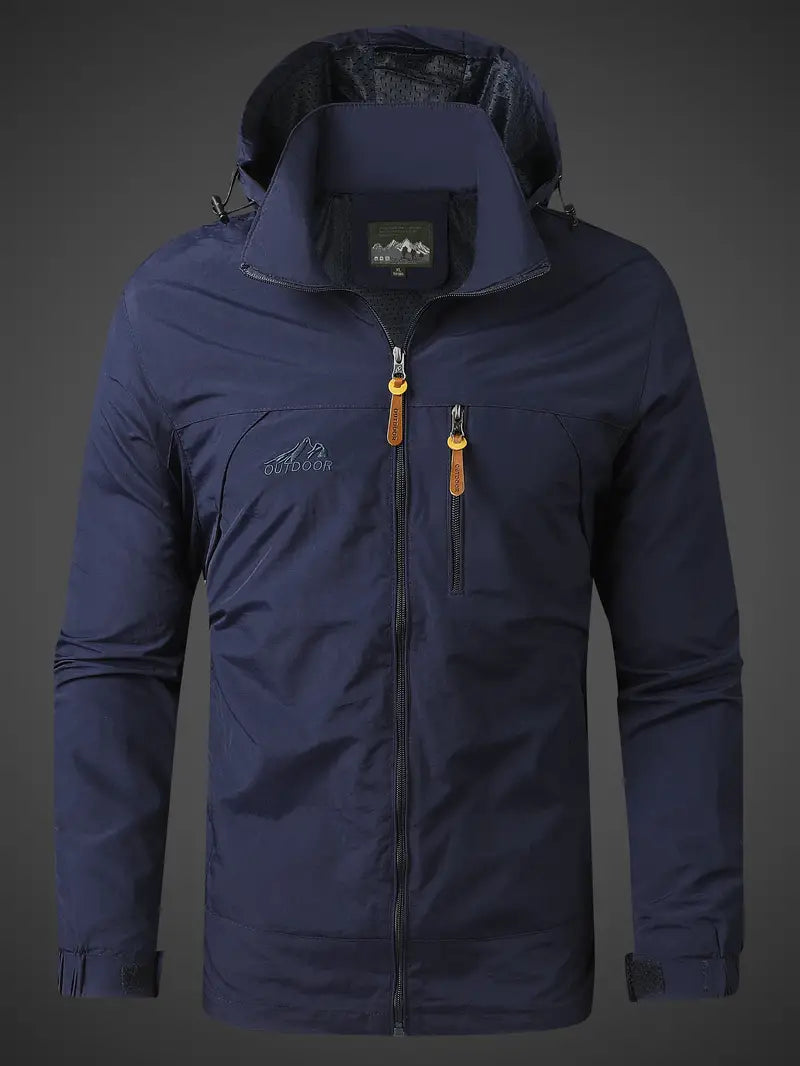 Wasser- und Winddichte Herren-Outdoorjacke aus Atmungsaktivem Material