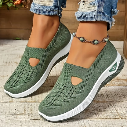 Atmungsaktives mesh slip-on-sneakers für frauen